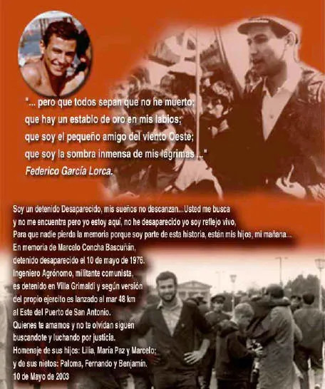 (Poster suministrado por su hija, Paz Concha)