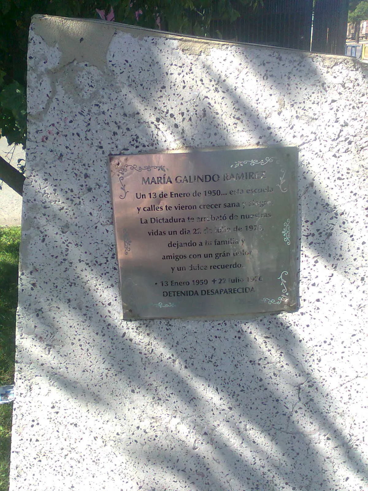 monolito villa Mora Renca
