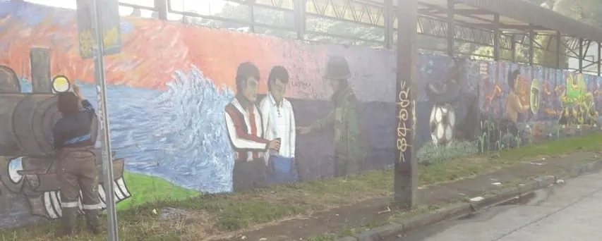 Mural homenaje Puerto Montt