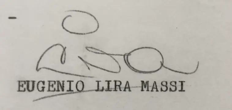 Firma Eugenio Lira Massi